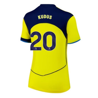 Billige Fotballdrakt Tottenham Hotspur Mohammed Kudus #20 Replika Tredjedrakt Dame 2025-26 Kortermet